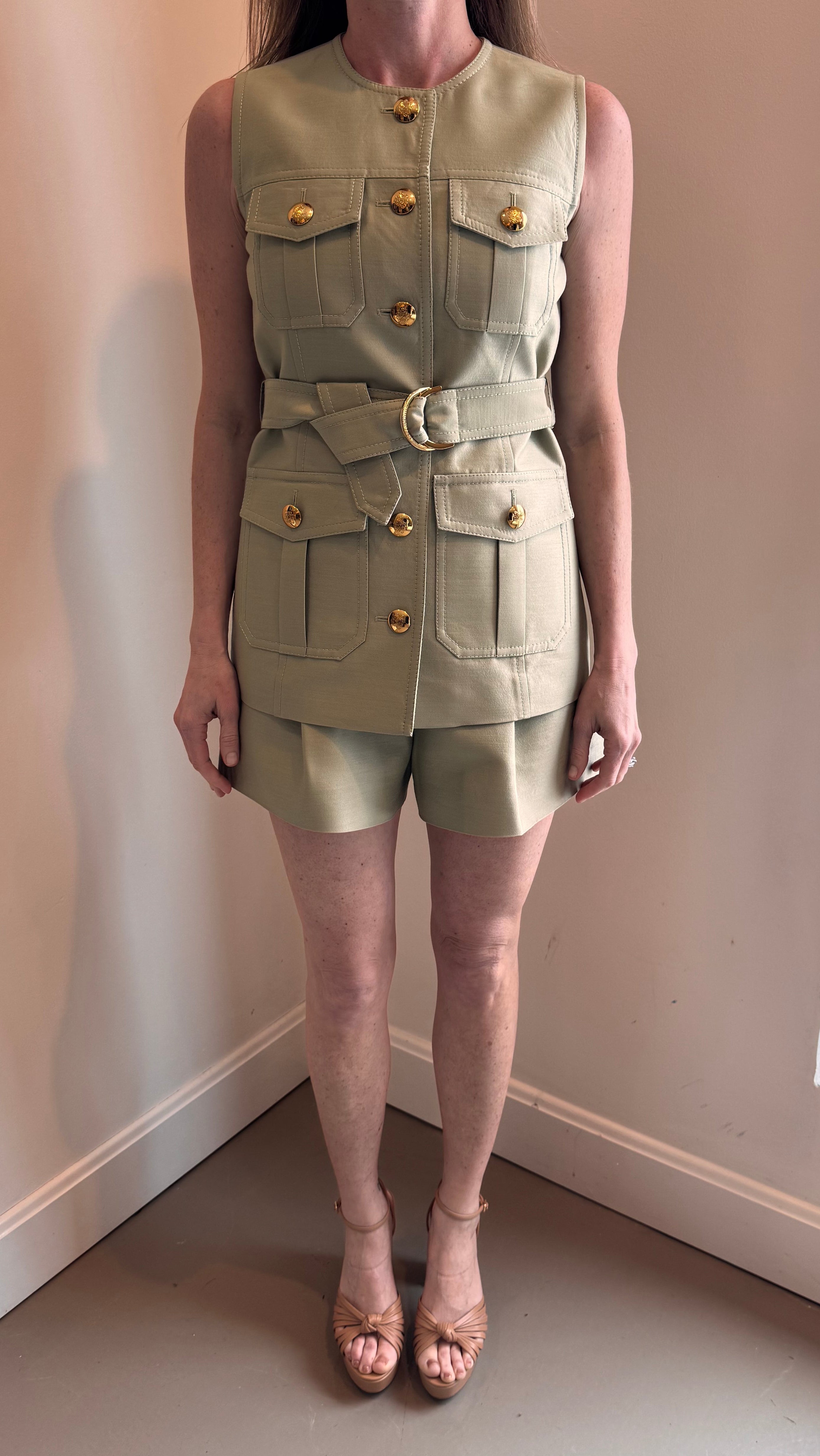 Zimmermann Luna Wool Silk Utility Vest