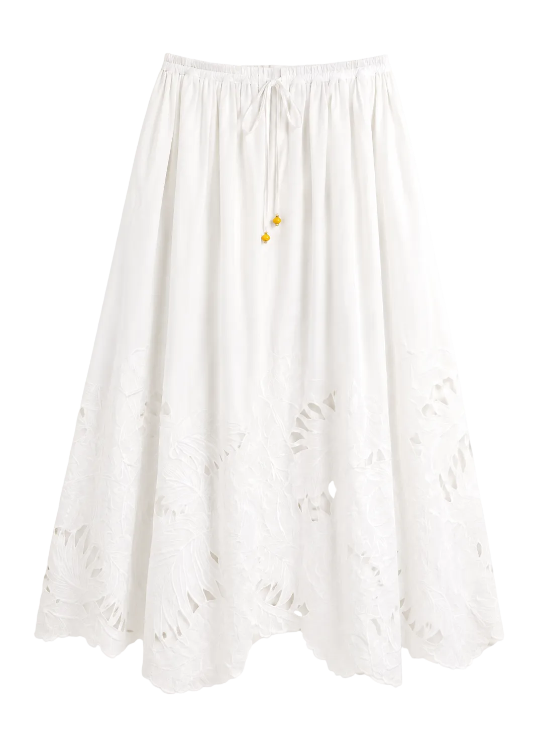 Zimmermann Mahon Embroidered Midi Skirt