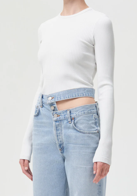 Agolde Alma Shrunken Crewneck