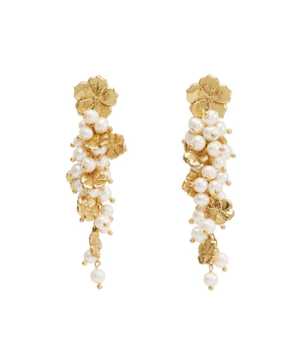 Alemais Team Spirit Flower & Pearl Earrings