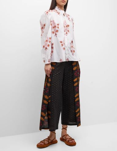 Alix of Bohemia Annabel Pink Dahlia Blouse