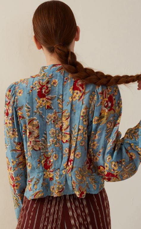 Alix of Bohemia Rhiannon Azure Blouse