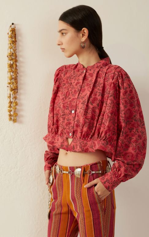 Alix of Bohemia Rhiannon Raspberry Blouse