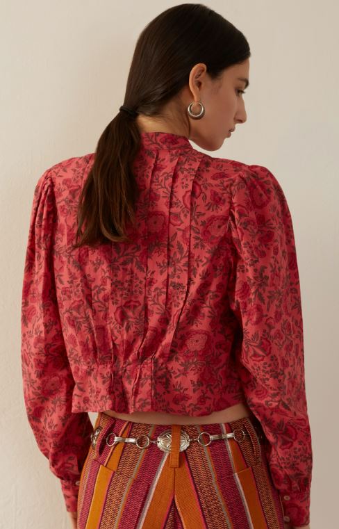 Alix of Bohemia Rhiannon Raspberry Blouse