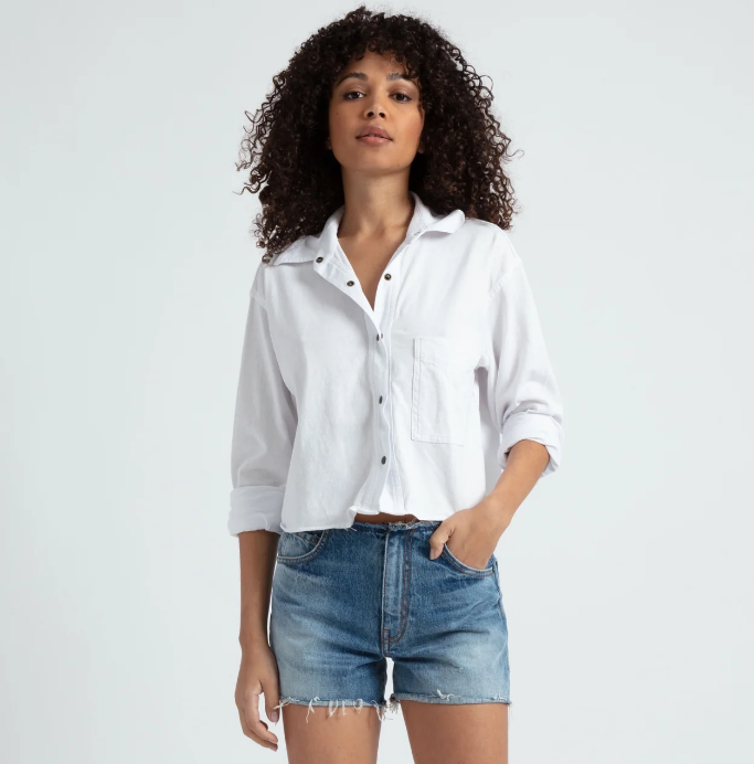 ASKKNY Crop Knit Shirt
