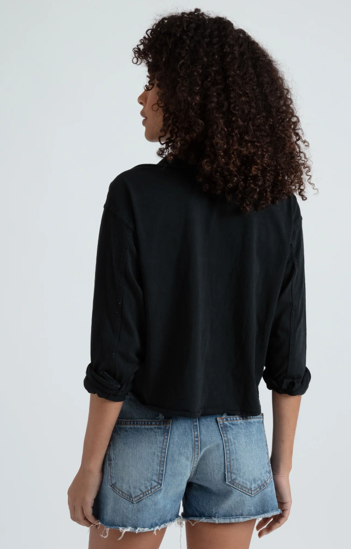 ASKKNY Crop Knit Shirt