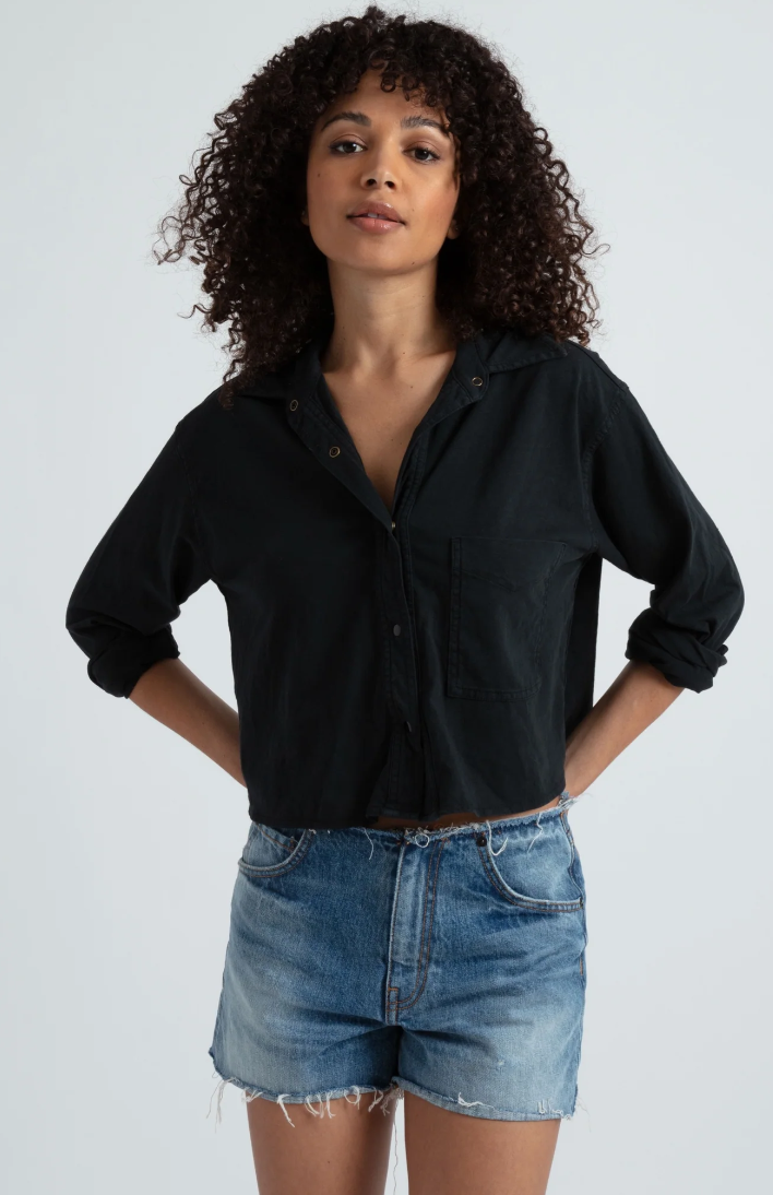 ASKKNY Crop Knit Shirt