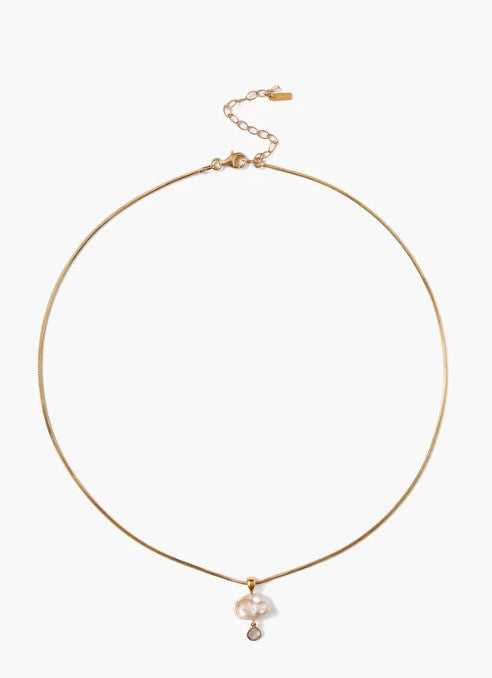 Chan Luu Hilo Pearl and Diamond Necklace