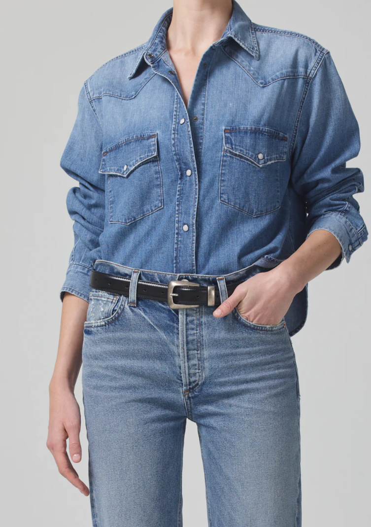Citizens of Humanity Cropped Western Shirt