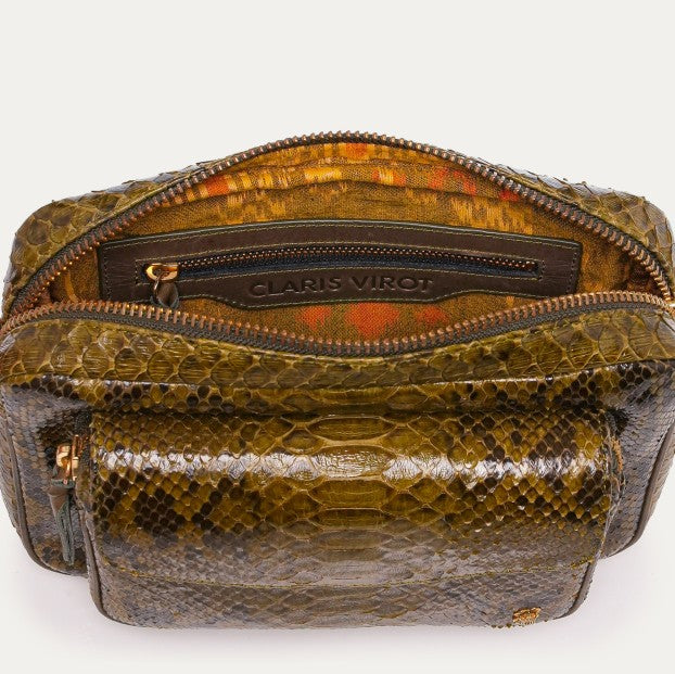 Claris Virot Charly Python Bag