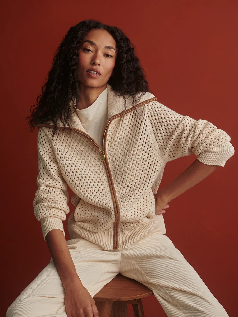 Varley Paula Zip Through Knit Jacket