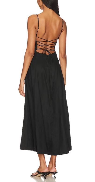 Enza Costa Laced Open Back Dress