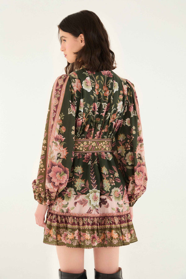 Farm Rio Flowering Garden Tree Mini Dress