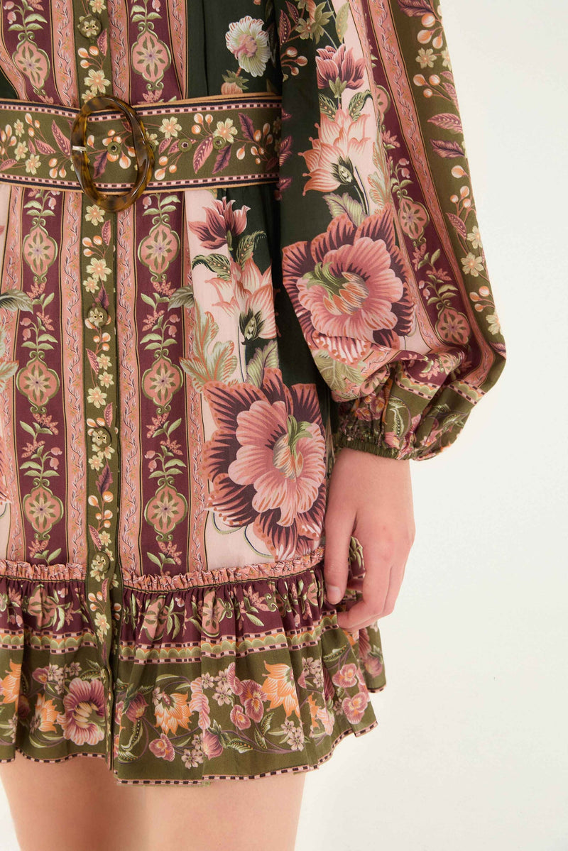 Farm Rio Flowering Garden Tree Mini Dress