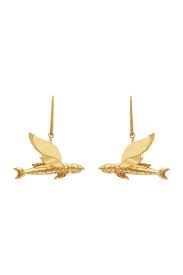 Alemais Curio flying Fish Earrings