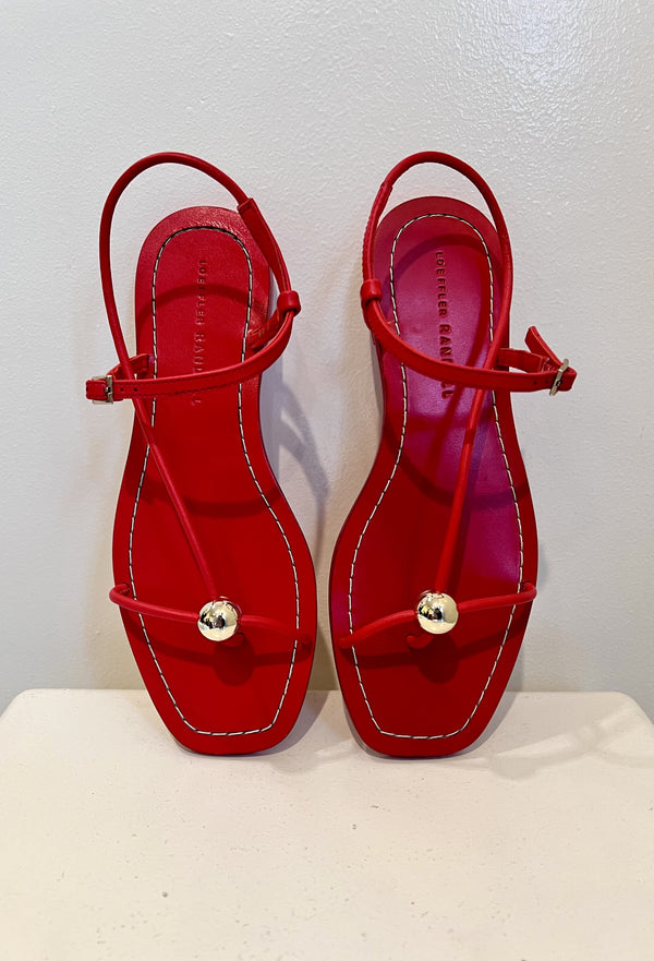 Loeffler Randall Lara Strappy Flat Sandal With Ball