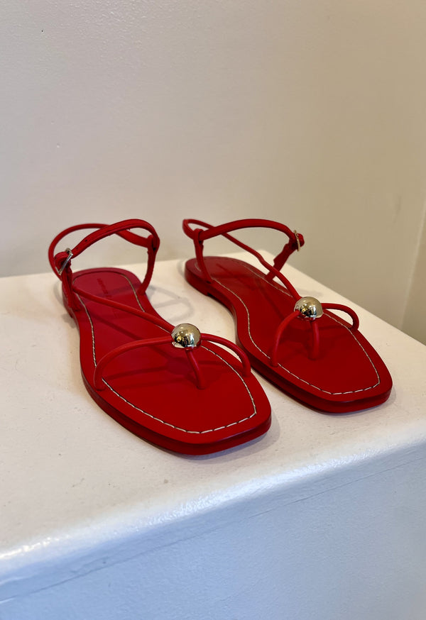 Loeffler Randall Lara Strappy Flat Sandal With Ball