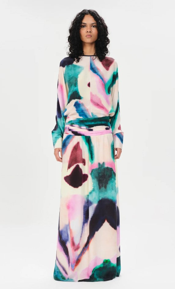 Maria Cher Madero Cristal Long Skirt