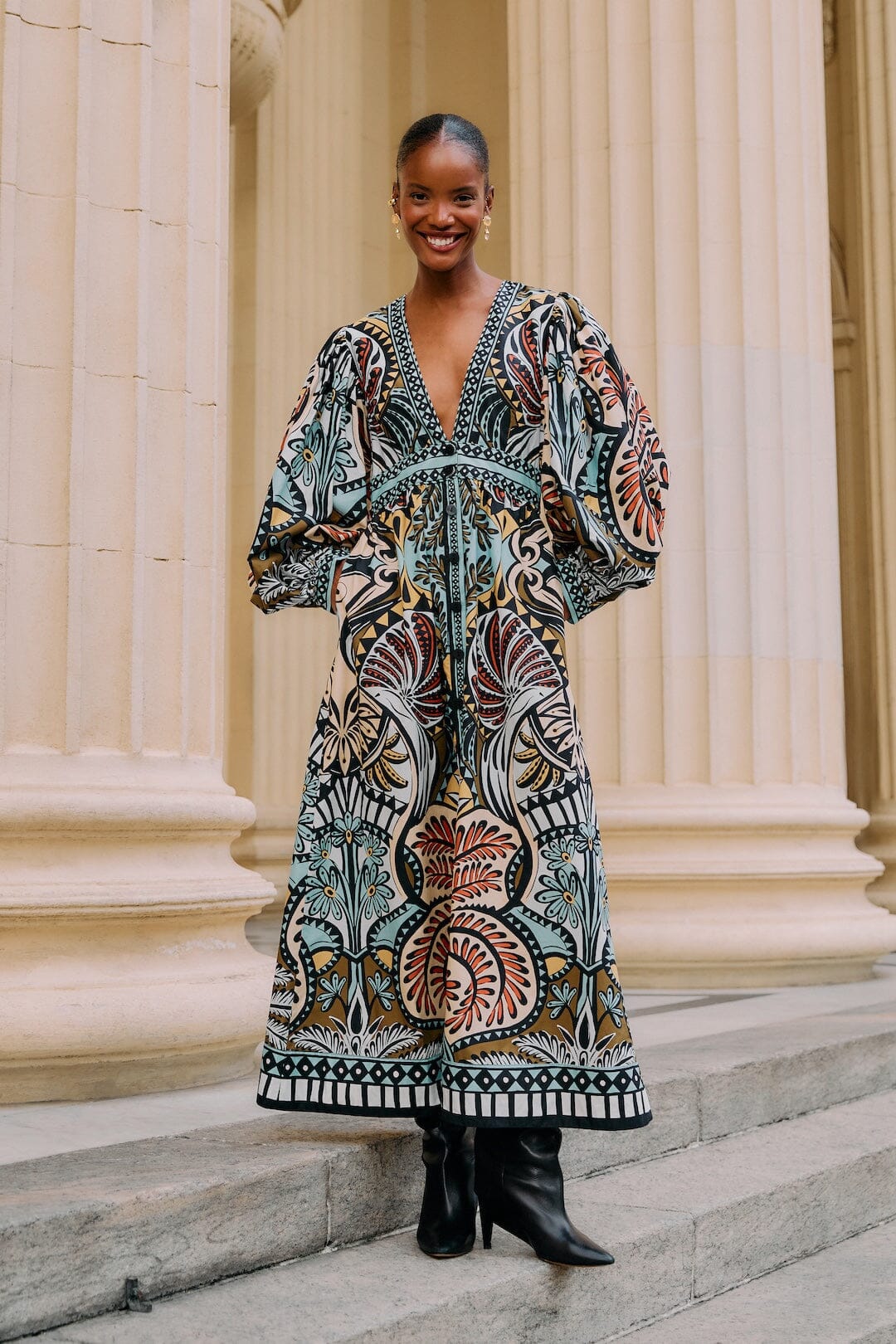 Farm Rio Balamana Multicolor Maxi Dress