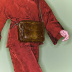 Claris Virot Charly Python Bag