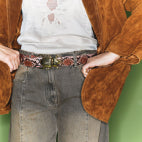 Claris Virot Python Belt