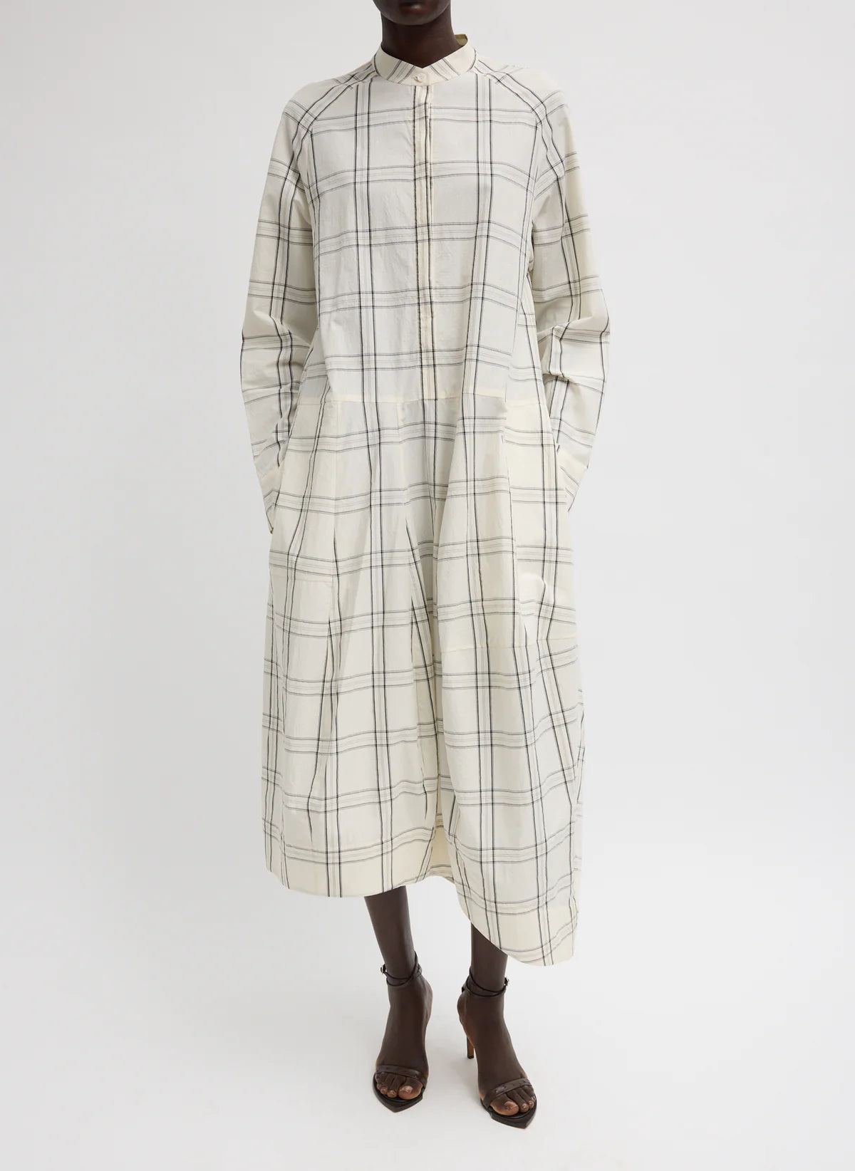 Tibi Russel Plaid Balloon Dress