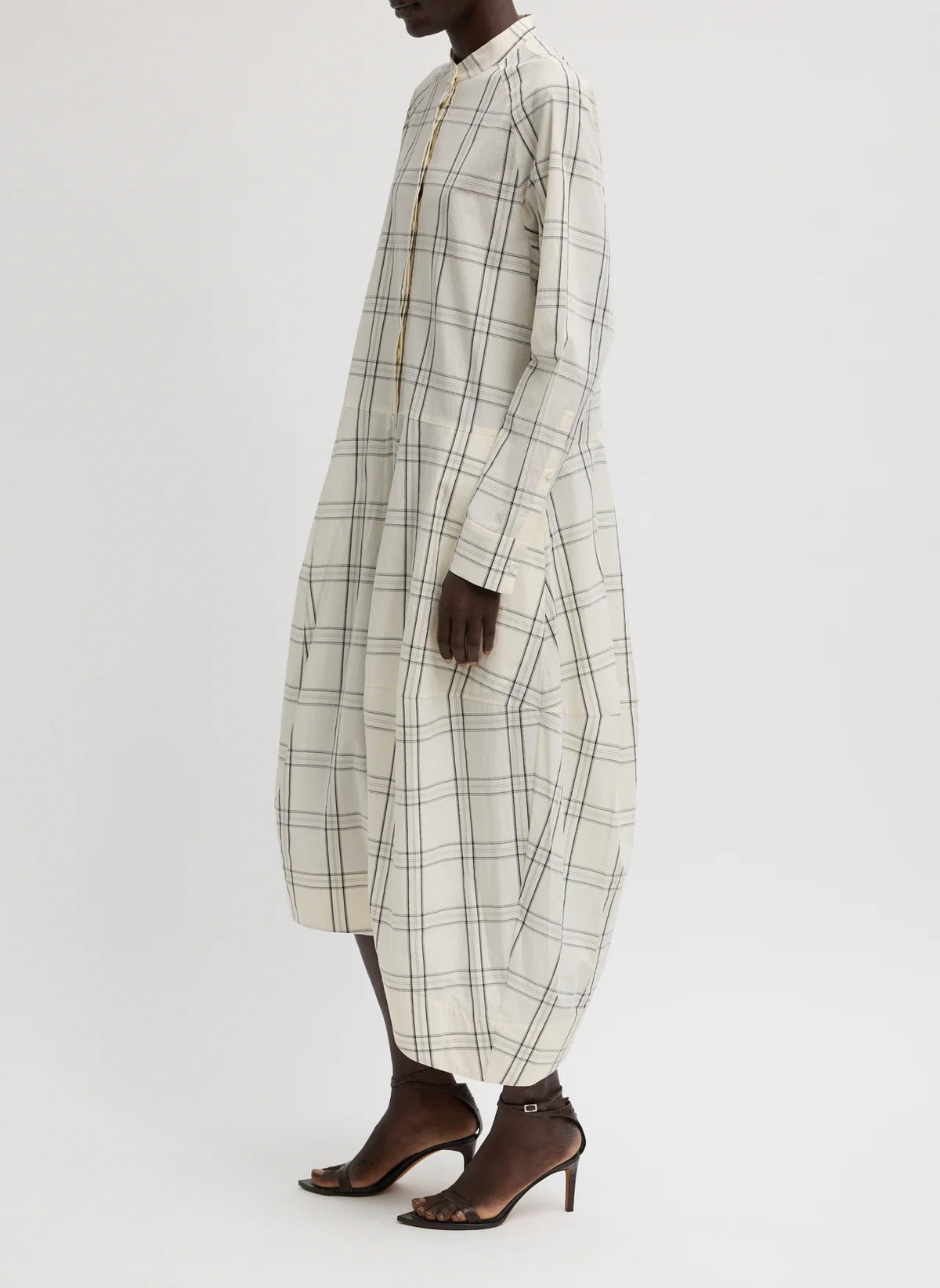 Tibi Russel Plaid Balloon Dress