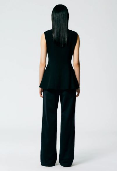 Tibi Active Knit Scottie Striped Jogger