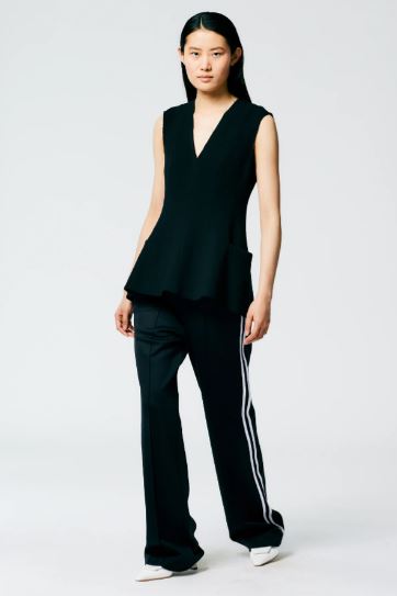Tibi Active Knit Scottie Striped Jogger