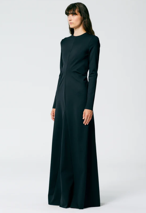 Tibi Compact Stretch Knit Maxi Gown
