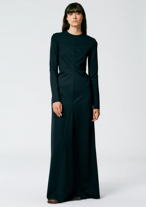 Tibi Compact Stretch Knit Maxi Gown
