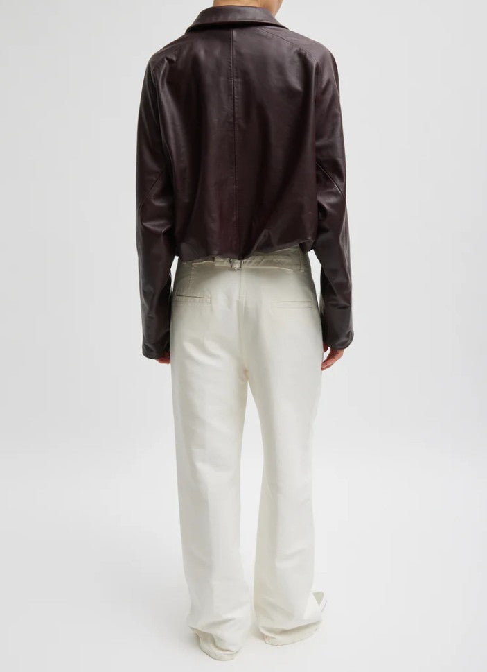 Tibi Garment Dyed Cotton Dobby Barry Jean - Short