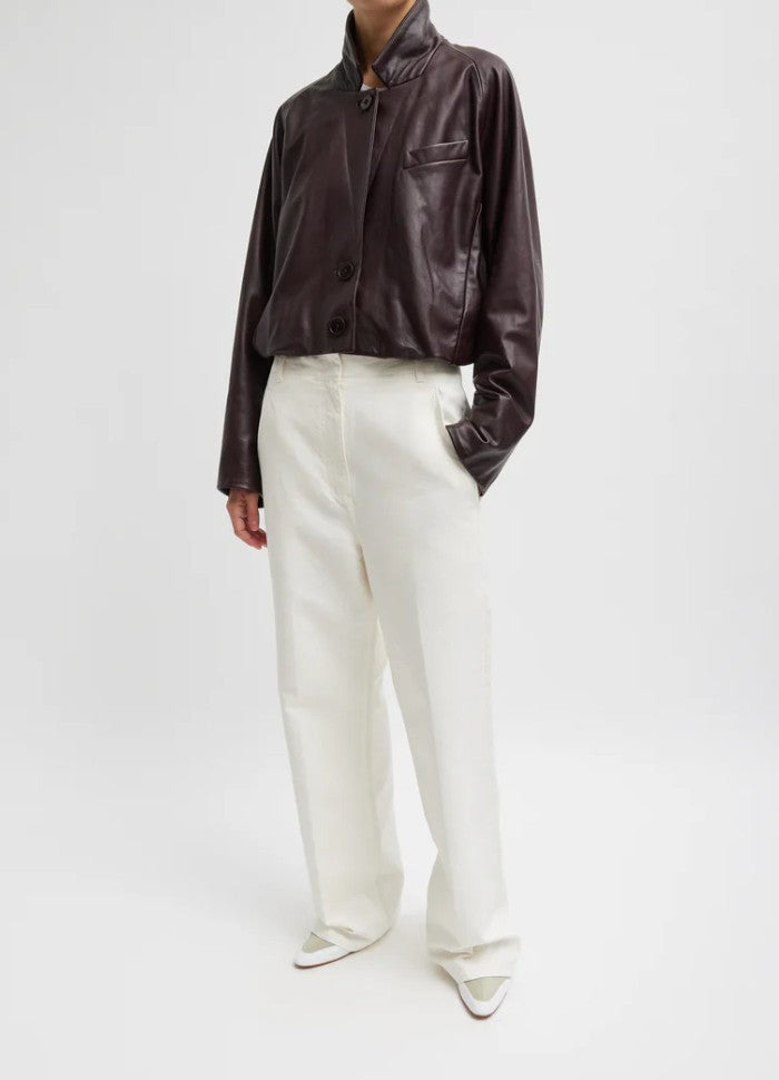 Tibi Garment Dyed Cotton Dobby Barry Jean - Short