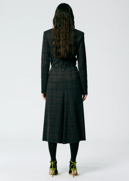 Tibi Lutz Knit Godet Midi Skirt