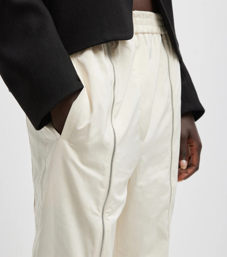 Tibi Nylon Zipper Jogger - Short Length