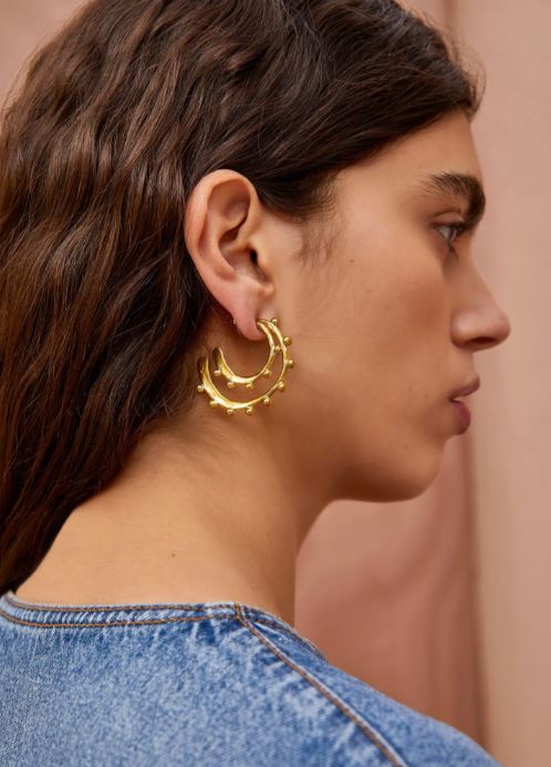 Ulla Johnson Hammered Hoop Earring