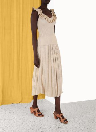 Zimmermann Devi Rib Midi Skirt