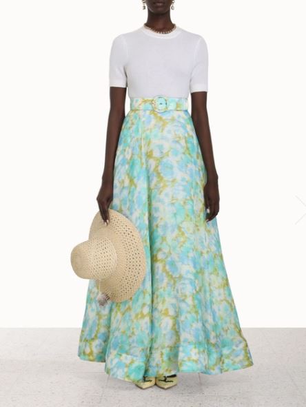 Zimmermann High Tide Maxi Skirt