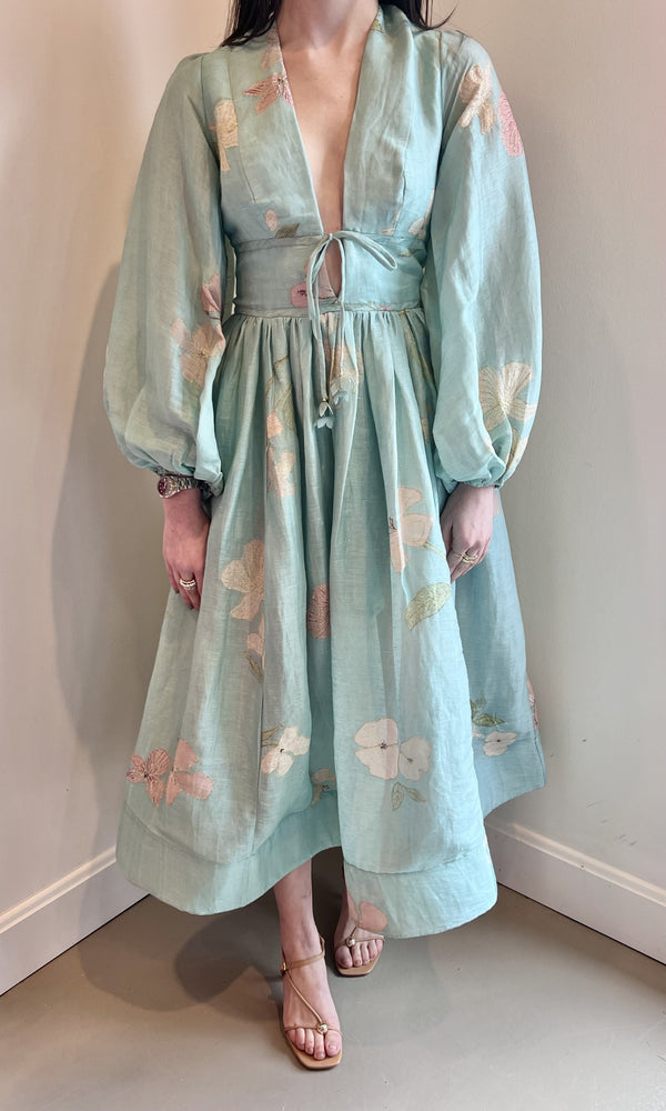 Zimmermann Illuminate Drawn Billow Dress
