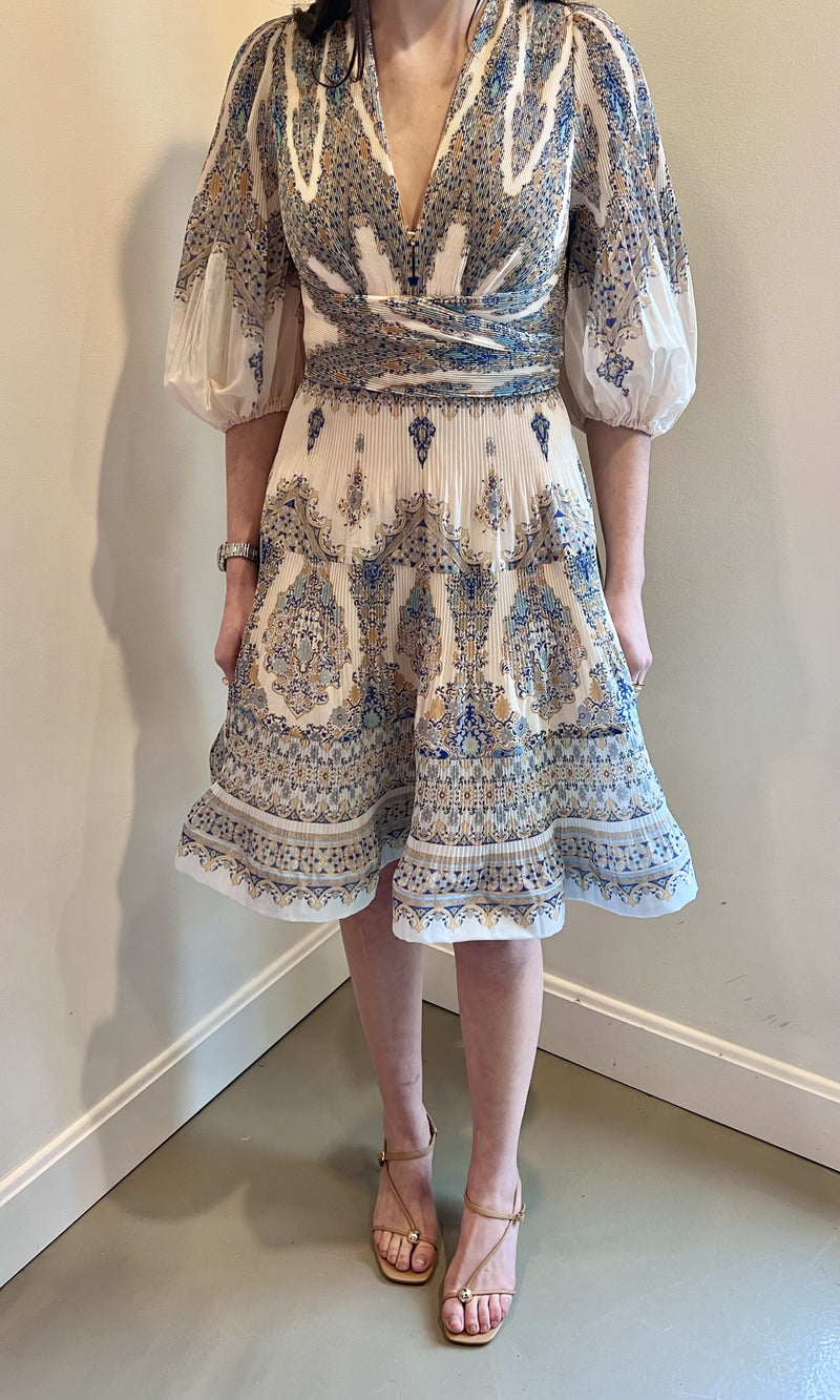 Zimmermann Pleated Mini Dress