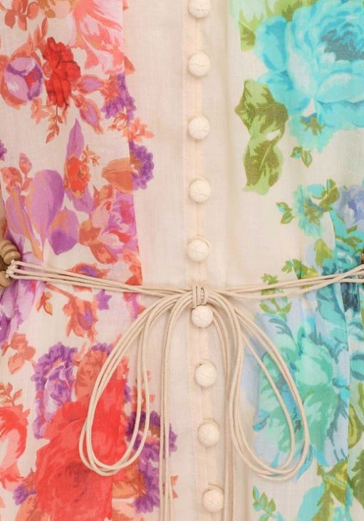 Zimmermann Raie Lantern Mini Dress
