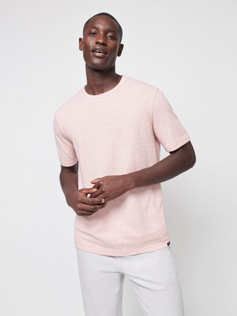 Faherty Cloud Stripe Shortsleeve Tee