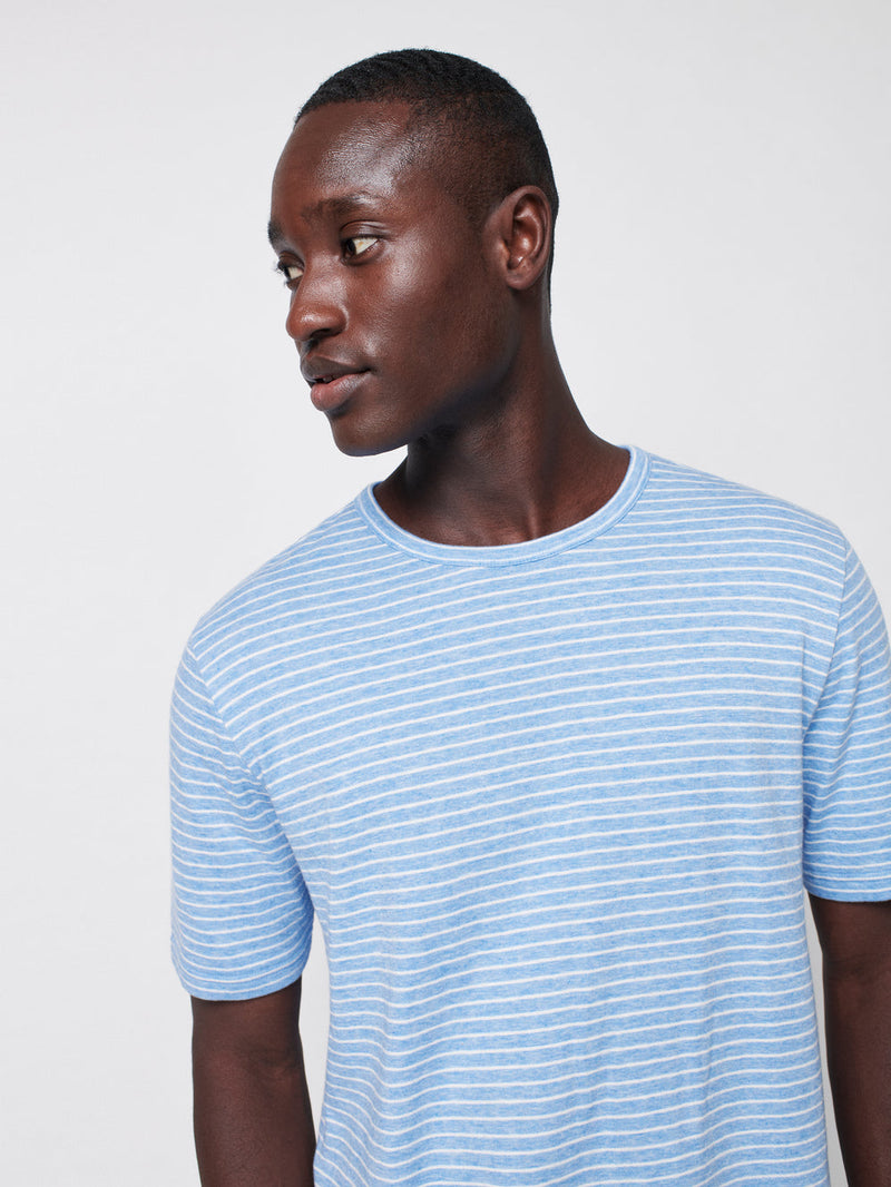 Faherty Cloud Stripe Shortsleeve Tee