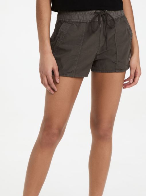 James Perse Crinkled Poplin Trouser Short