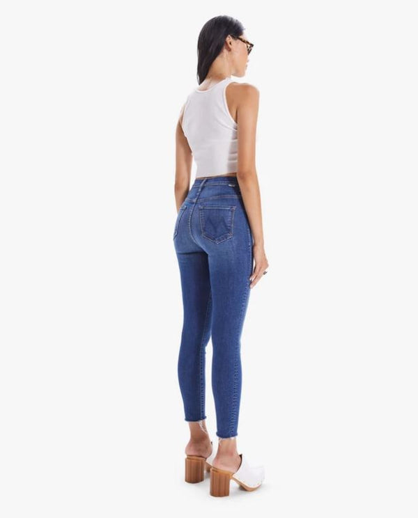 Mother High Waisted Rail Ankle Fray