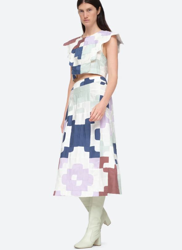 Sea Cari Patchwork Skirt
