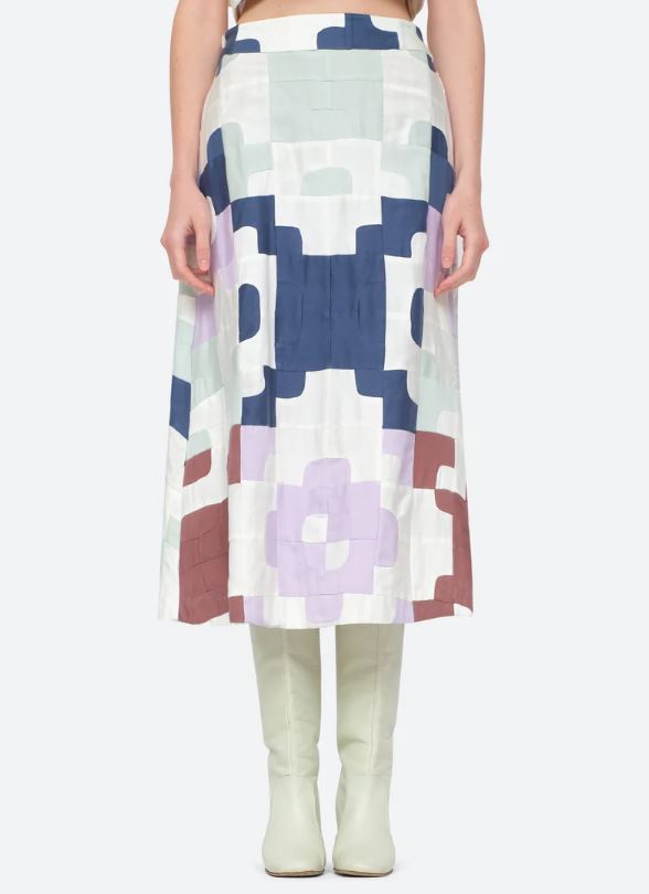 Sea Cari Patchwork Skirt